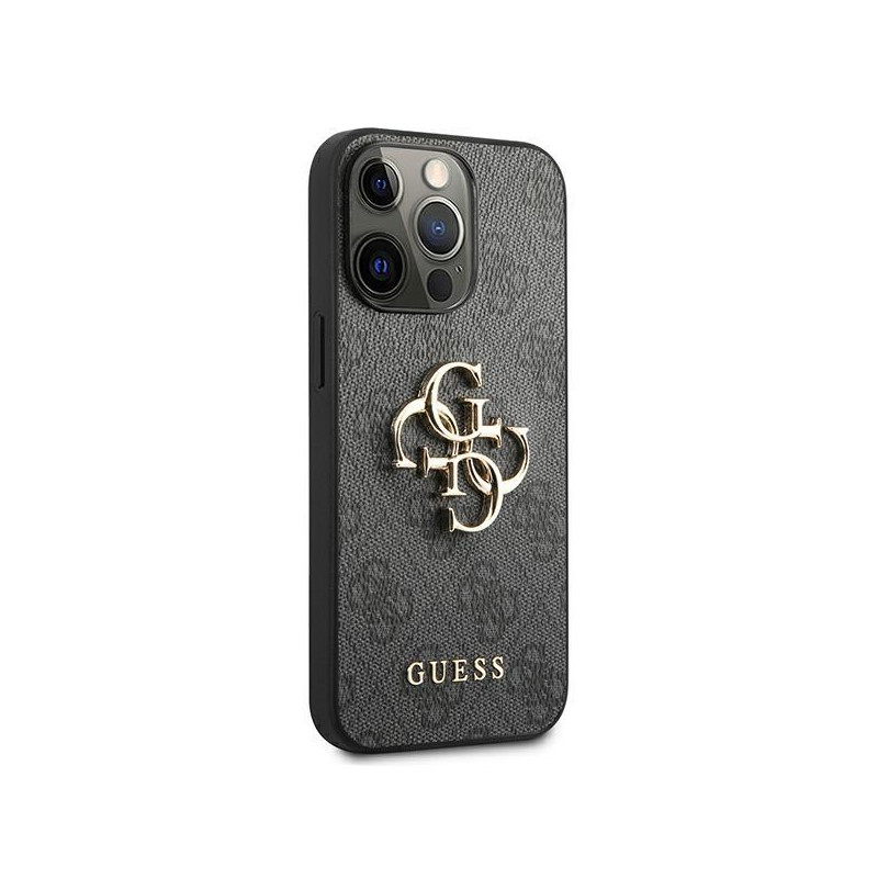 Etui Guess 4G Big Metal Logo na iPhone 13 Pro / iPhone 13 - szare