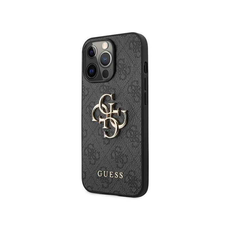 Etui Guess 4G Big Metal Logo na iPhone 13 Pro Max - szare