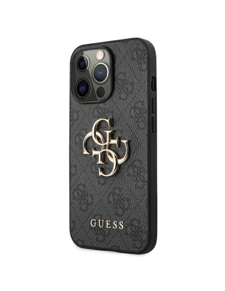 Etui Guess 4G Big Metal Logo na iPhone 13 Pro Max - szare