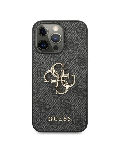 Etui Guess 4G Big Metal Logo na iPhone 13 Pro Max - szare