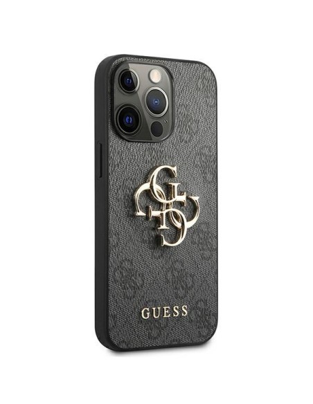 Etui Guess 4G Big Metal Logo na iPhone 13 Pro Max - szare