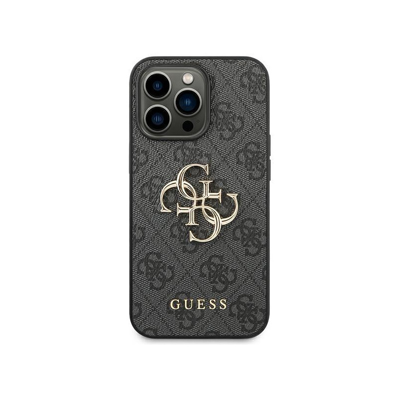 Etui Guess 4G Big Metal Logo na iPhone 14 Pro - szare