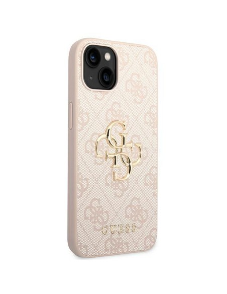 Etui Guess 4G Big Metal Logo na iPhone 14 - różowe Etui Guess 4G Big Metal Logo na iPhone 14 - różowe