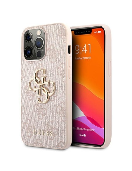 Etui Guess 4G Big Metal Logo na iPhone 13 Pro Max - różowe Etui Guess 4G Big Metal Logo na iPhone 13 Pro Max - różowe