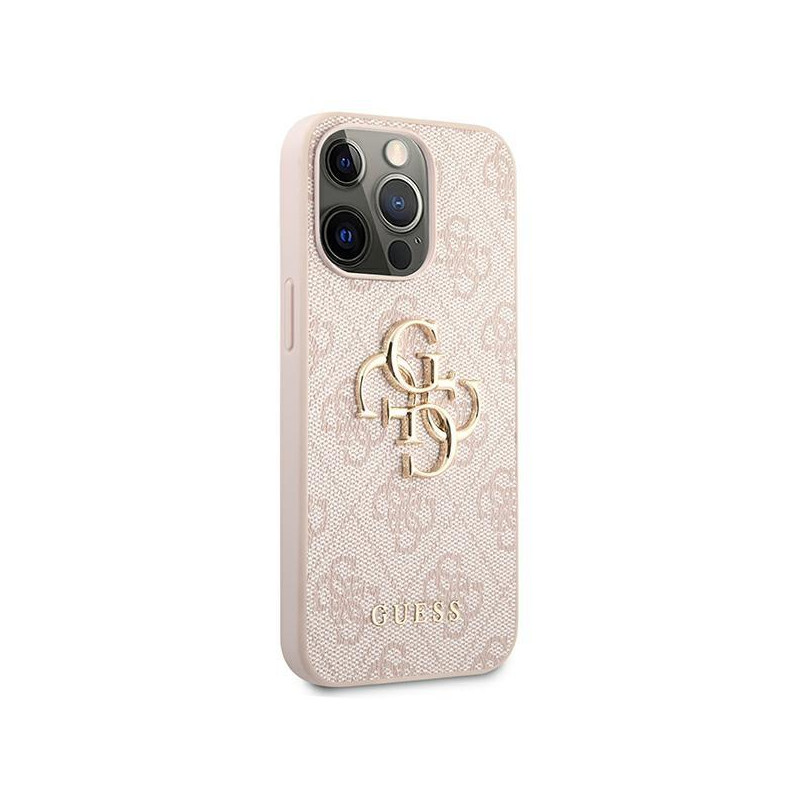 Etui Guess 4G Big Metal Logo na iPhone 13 Pro Max - różowe