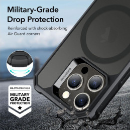 Etui ESR Air Armor Halolock MagSafe na iPhone 15 Pro Max - matowo-czarne