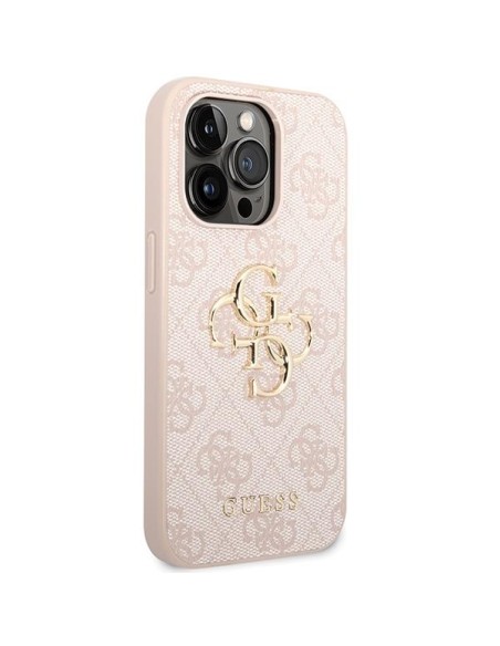 Etui Guess 4G Big Metal Logo na iPhone 15 Pro - różowe Etui Guess 4G Big Metal Logo na iPhone 15 Pro - różowe