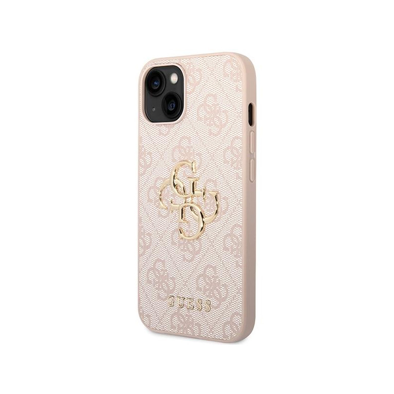 Etui Guess 4G Big Metal Logo na iPhone 15 Plus - różowe