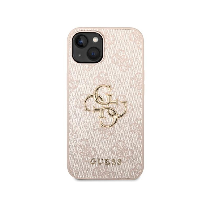 Etui Guess 4G Big Metal Logo na iPhone 15 Plus - różowe