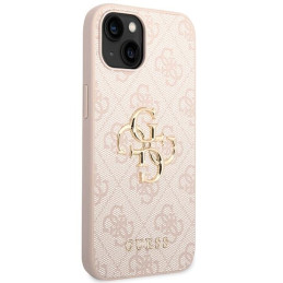 Etui Guess 4G Big Metal Logo na iPhone 15 Plus - różowe
