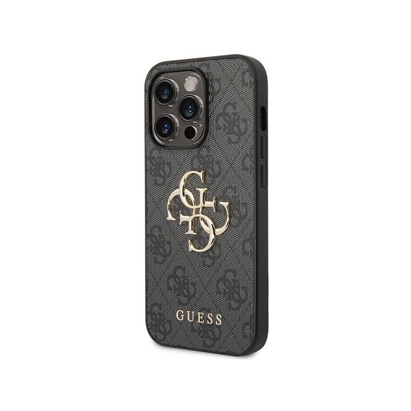 Etui Guess 4G Big Metal Logo na iPhone 15 Pro Max - szare