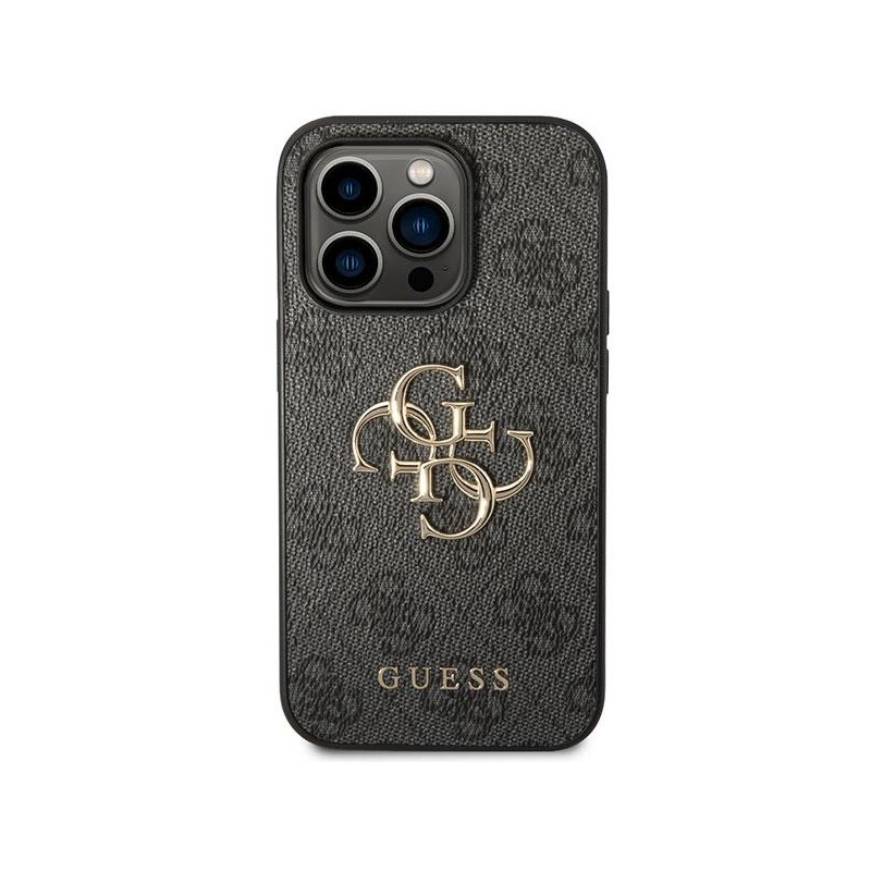 Etui Guess 4G Big Metal Logo na iPhone 15 Pro Max - szare