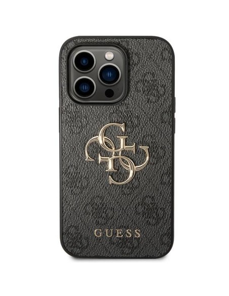 Etui Guess 4G Big Metal Logo na iPhone 15 Pro Max - szare Etui Guess 4G Big Metal Logo na iPhone 15 Pro Max - szare