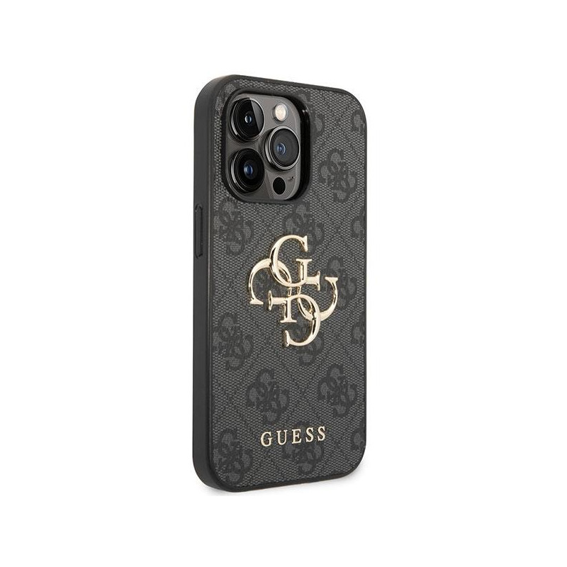 Etui Guess 4G Big Metal Logo na iPhone 15 Pro Max - szare
