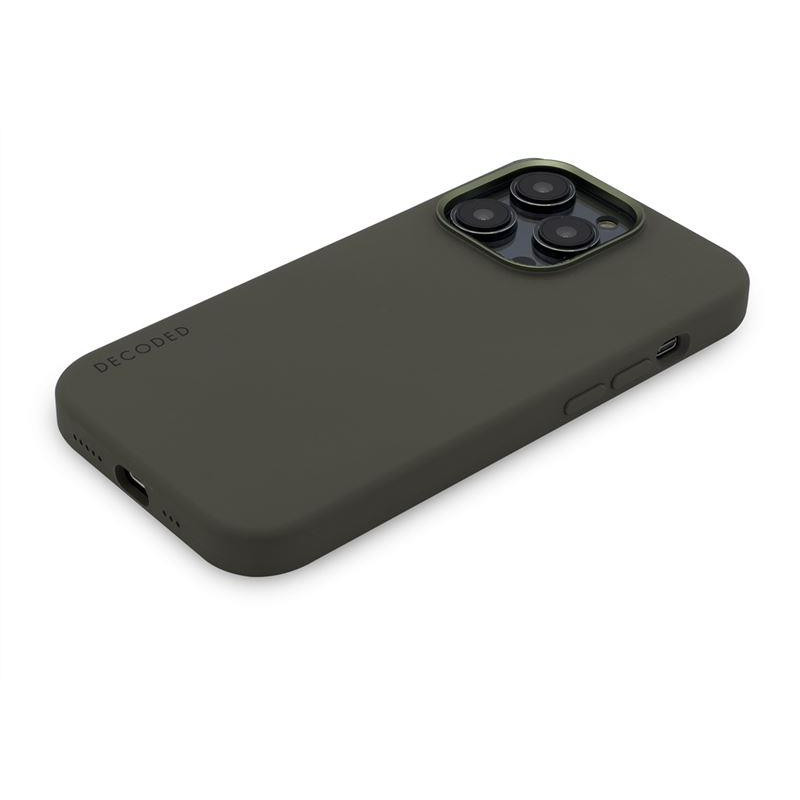 Etui Decoded Silicone Case silikonowe z MagSafe do iPhone 14 Pro Max - zielone