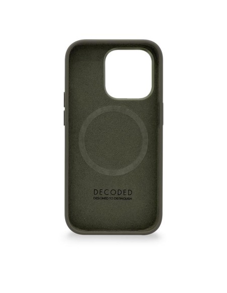 Etui Decoded Silicone Case silikonowe z MagSafe do iPhone 14 Pro Max - zielone