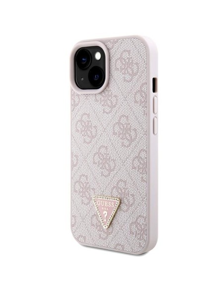 Etui Guess Crossbody 4G Metal Logo do iPhone 15 Plus - różowe Etui Guess Crossbody 4G Metal Logo do iPhone 15 Plus - różowe