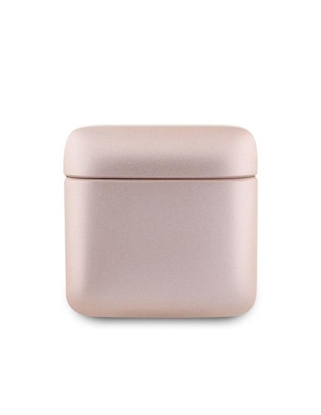 Słuchawki Bluetooth Guess Printed Logo TWS + stacja dokująca - różowo-złote