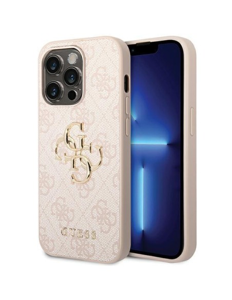 Etui Guess 4G Big Metal Logo do iPhone 15 Pro Max - różowe Etui Guess 4G Big Metal Logo do iPhone 15 Pro Max - różowe