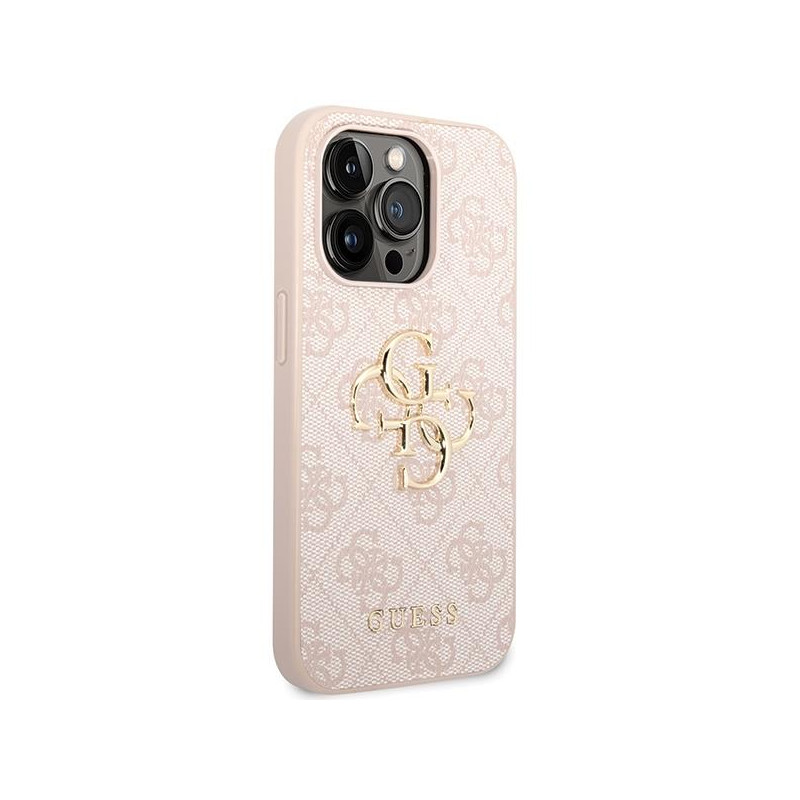 Etui Guess 4G Big Metal Logo do iPhone 15 Pro Max - różowe