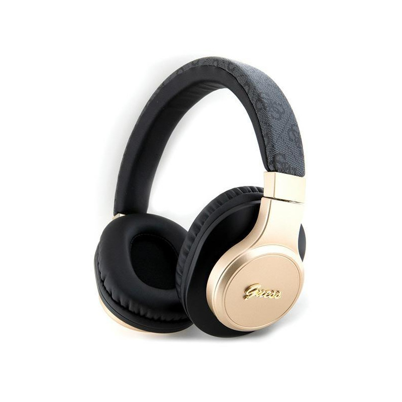 Słuchawki nauszne Guess 4G Script Bluetooth - czarne Słuchawki nauszne Guess 4G Script Bluetooth - czarne