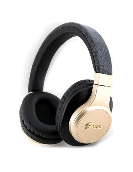 Słuchawki nauszne Guess 4G Script Bluetooth - czarne Słuchawki nauszne Guess 4G Script Bluetooth - czarne