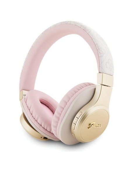 Słuchawki nauszne Guess 4G Script Bluetooth - różowe Słuchawki nauszne Guess 4G Script Bluetooth - różowe