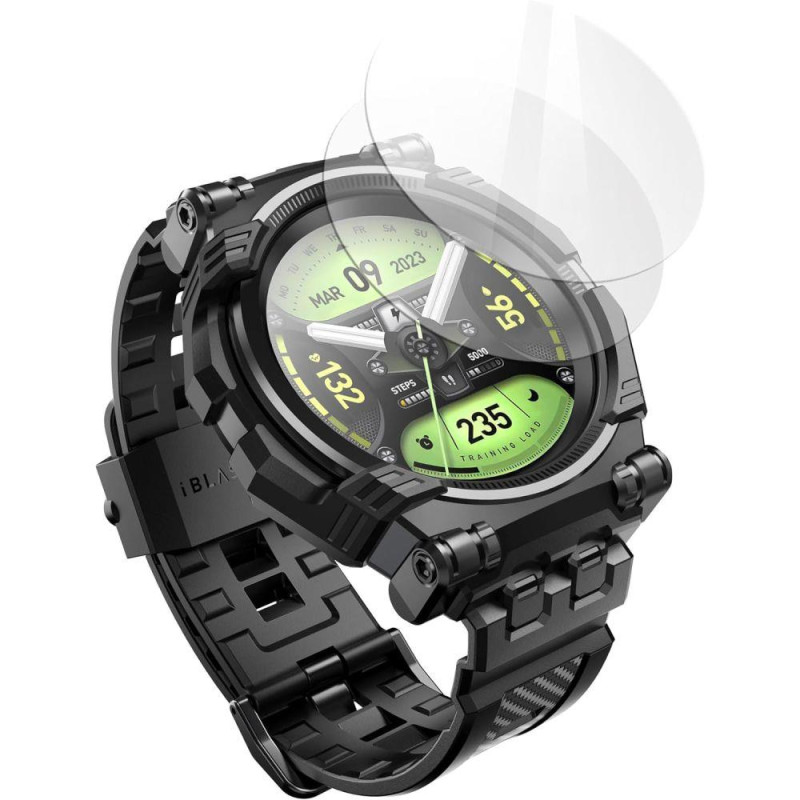 Zestaw Supcase IBLSN ArmorBox etui, pasek i szkło na Samsung Galaxy Watch 6 Classic (47 mm) - czarny Zestaw Supcase IBLSN ArmorBox etui, pasek i szkło na Samsung Galaxy Watch 6 Classic (47 mm) - czarny