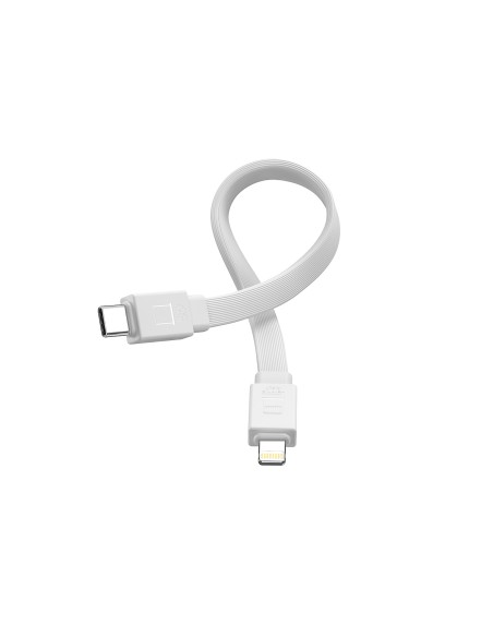 Powerbank Joyroom JR-PBM01 magnetyczny 10000mAh 20W z podstawką + kabel Lightning - USB-C - biały