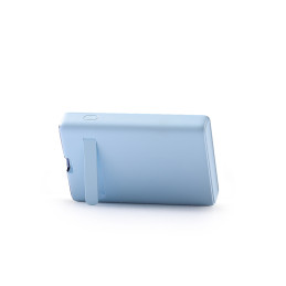Powerbank Joyroom JR-PBM01 magnetyczny 10000mAh 20W z podstawką + kabel Lightning - USB-C - niebieski