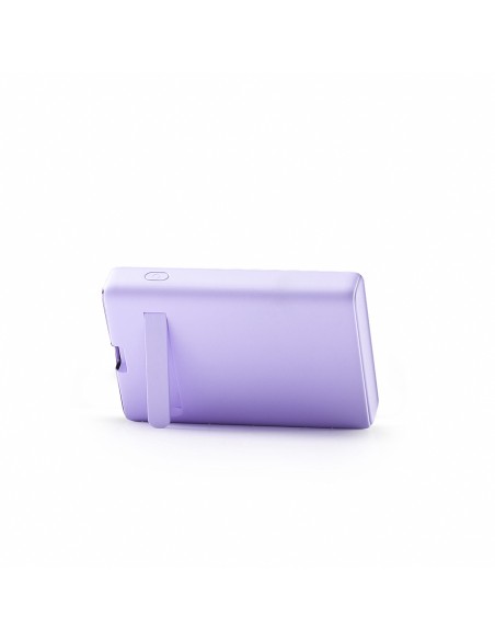Powerbank Joyroom JR-PBM01 magnetyczny 10000mAh 20W z podstawką + kabel Lightning - USB-C - fioletowy