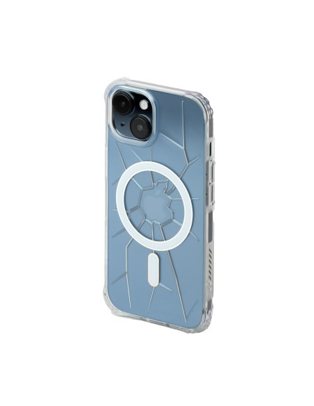 Etui silikonowe MagSafe Kingxbar PQY Crack Series do iPhone 15 - przezroczyste Etui silikonowe MagSafe Kingxbar PQY Crack Series do iPhone 15 - przezroczyste