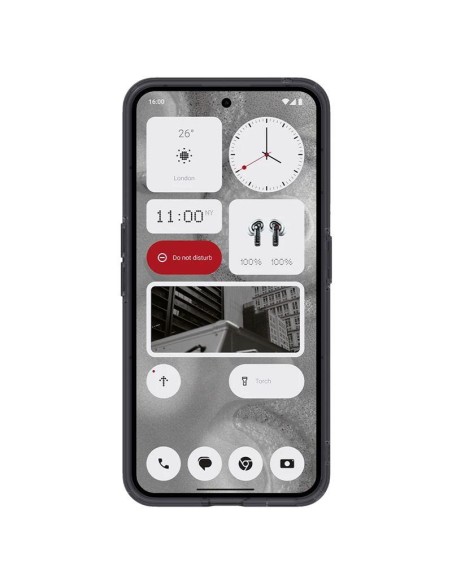 Etui Spigen Ultra Hybrid na Nothing Phone 2 - ciemnoszare (wzór Zero One) Etui Spigen Ultra Hybrid na Nothing Phone 2 - ciemnoszare (wzór Zero One)