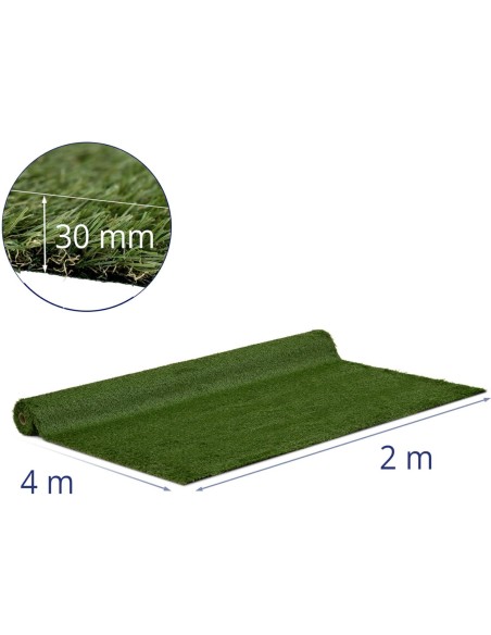 Dirbtinė žolė terasos balkonui minkšta 30 mm 14/10 cm 200 x 400 cm Dirbtinė žolė terasos balkonui minkšta 30 mm 14/10 cm 200 x 400 cm
