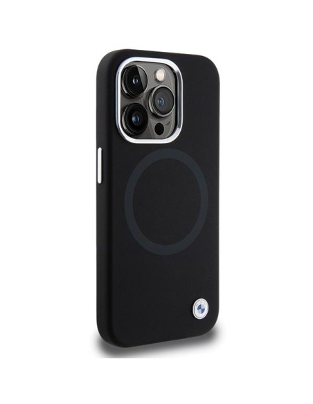 Etui BMW Signature Liquid Silicone MagSafe na iPhone 15 Pro - czarne Etui BMW Signature Liquid Silicone MagSafe na iPhone 15 Pro - czarne