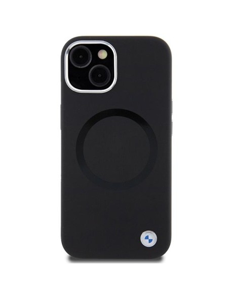 Etui BMW Signature Liquid Silicone MagSafe na iPhone 15 - czarne Etui BMW Signature Liquid Silicone MagSafe na iPhone 15 - czarne