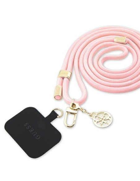 Pasek do telefonu Guess CBDY Cord - różowy Pasek do telefonu Guess CBDY Cord - różowy