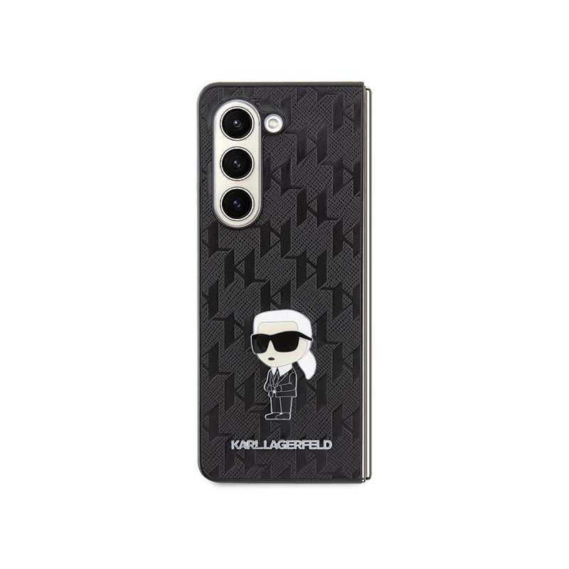 Etui Karl Lagerfeld Saffiano Monogram Ikonik Pin na Samsung Galaxy Z Fold 5 - czarne