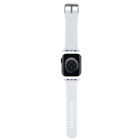 Pasek Karl Lagerfeld 3D Rubber Choupette Head na Apple Watch 42/ 44/ 45/ 49mm - biały Pasek Karl Lagerfeld 3D Rubber Choupette Head na Apple Watch 42/ 44/ 45/ 49mm - biały