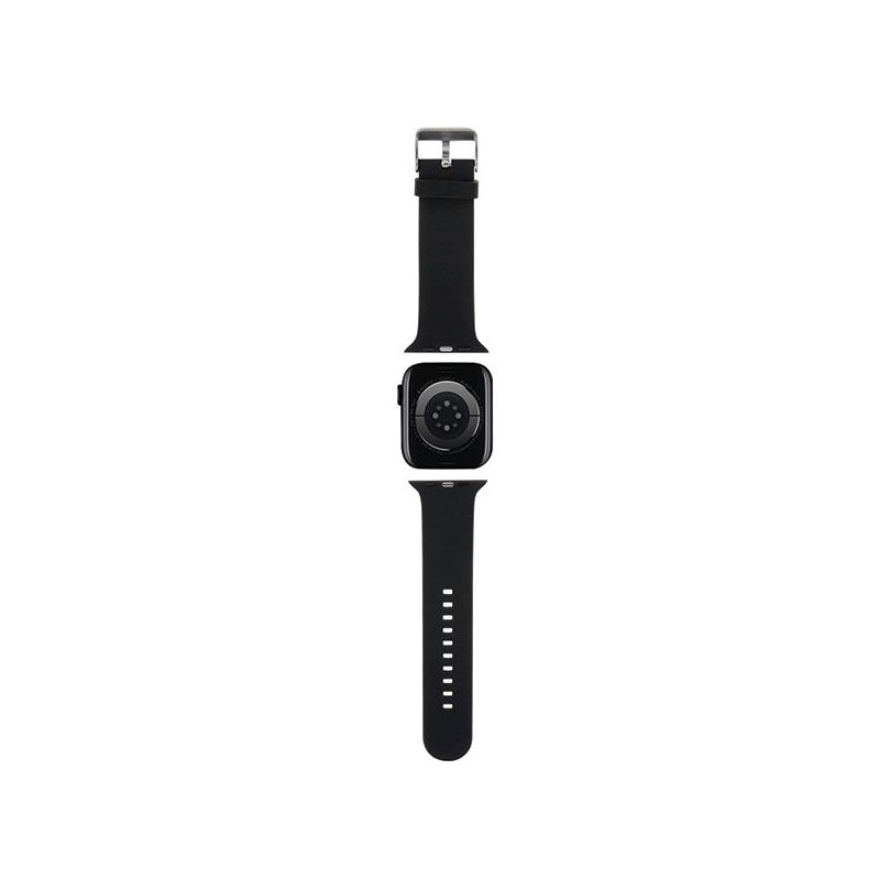 Pasek Karl Lagerfeld 3D Rubber Choupette Head na Apple Watch 42/ 44/ 45/ 49mm - czarny