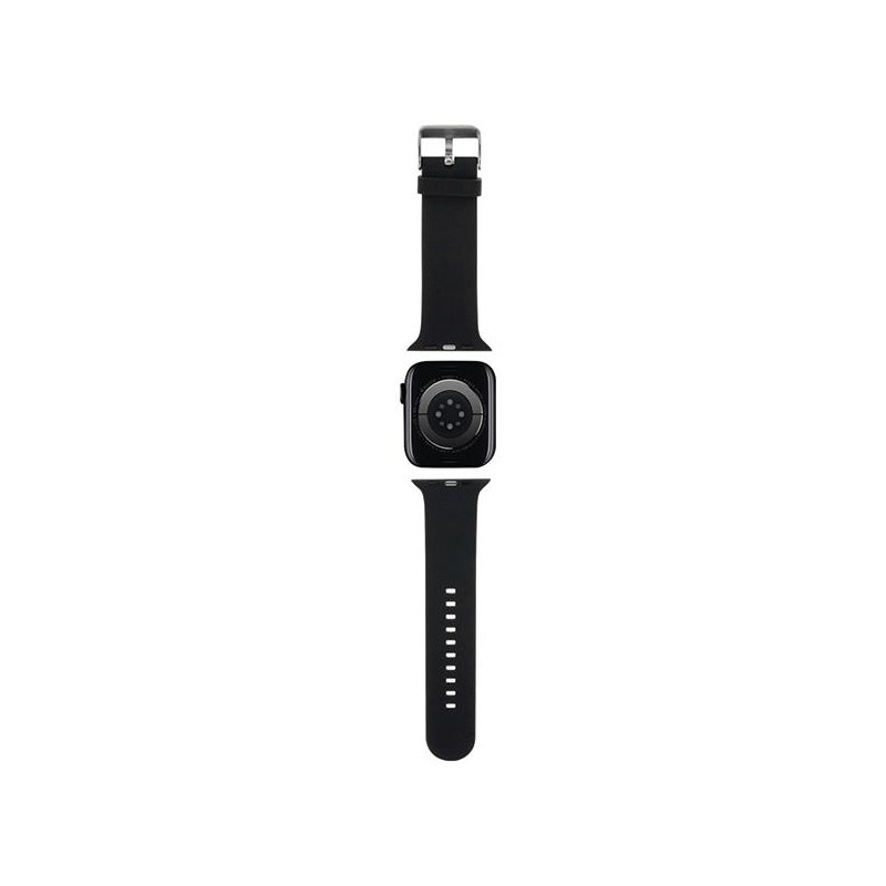 Pasek Karl Lagerfeld 3D Rubber Karl Head na Apple Watch 42/ 44/ 45/ 49mm - czarny