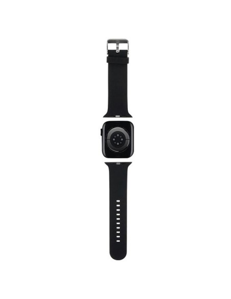 Pasek Karl Lagerfeld 3D Rubber Karl Head na Apple Watch 42/ 44/ 45/ 49mm - czarny Pasek Karl Lagerfeld 3D Rubber Karl Head na Apple Watch 42/ 44/ 45/ 49mm - czarny