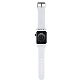 Pasek Karl Lagerfeld 3D Rubber Choupette Heads na Apple Watch 38/ 40/ 41mm - biały