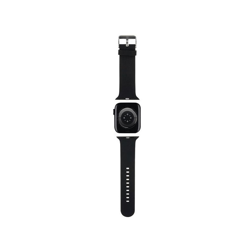 Pasek Karl Lagerfeld 3D Rubber Karl&Choupette Heads na Apple Watch 38/ 40/ 41mm - czarny
