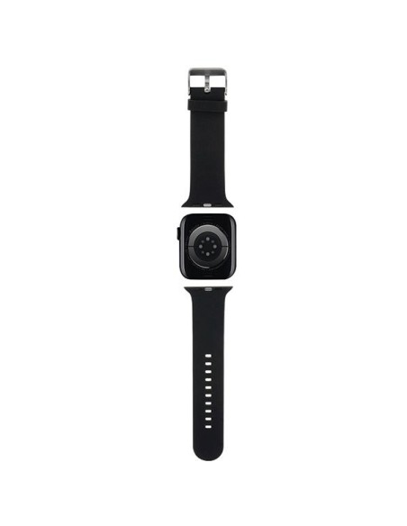 Pasek Karl Lagerfeld 3D Rubber Karl&Choupette Heads na Apple Watch 38/ 40/ 41mm - czarny Pasek Karl Lagerfeld 3D Rubber Karl&Choupette Heads na Apple Watch 38/ 40/ 41mm - czarny