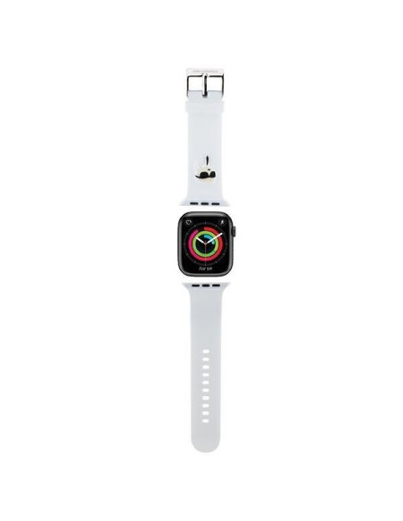Pasek Karl Lagerfeld 3D Rubber Karl Head na Apple Watch 38/ 40/ 41mm - biały Pasek Karl Lagerfeld 3D Rubber Karl Head na Apple Watch 38/ 40/ 41mm - biały
