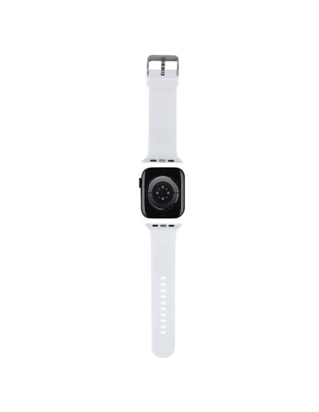 Pasek Karl Lagerfeld 3D Rubber Karl Head na Apple Watch 38/ 40/ 41mm - biały Pasek Karl Lagerfeld 3D Rubber Karl Head na Apple Watch 38/ 40/ 41mm - biały