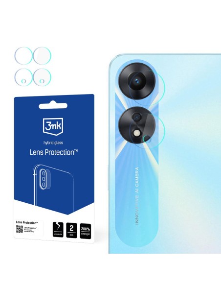 Szkło na aparat 3mk Lens Protection™ hybrydowe na Oppo A58 5G Szkło na aparat 3mk Lens Protection™ hybrydowe na Oppo A58 5G