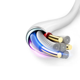 Ładowarka sieciowa Dudao A20EU USB-A 18W - biała + kabel USB-A - micro USB