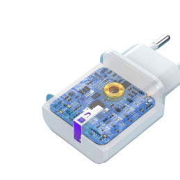 Ładowarka sieciowa Dudao A20EU USB-A 18W - biała + kabel USB-A - Lightning